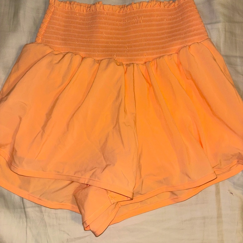 Orange Aerie Athletic Shorts